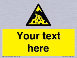 Custom Warning: Debris flow zone